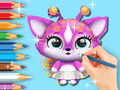 Mchezo Kitabu cha Kuchorea: Cute Fluvsies  online