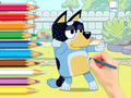 Mchezo Kitabu cha Kuchorea: Bluey na Bingo  online