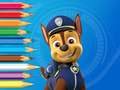 Mchezo Kitabu cha Kuchorea: Paw Patrol Chase  online