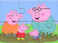 Mchezo Jigsaw puzzle: Peppa nguruwe matope puddles online