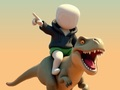 Mchezo Stickman. Uwanja wa Dinosaur  online