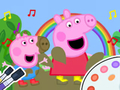 Mchezo Kitabu cha Kuchorea: Peppa Nguruwe Muddy Mapenzi  online