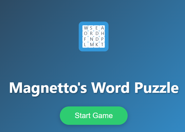 Mchezo Puzzle ya Neno la Magnetto  online