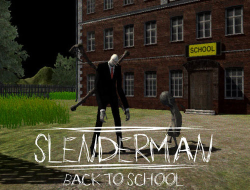 Mchezo Slenderman Rudi Shuleni  online