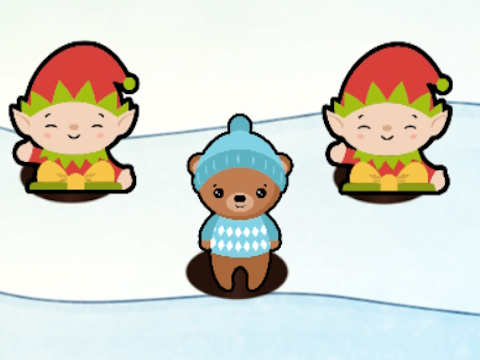 Mchezo Santa whack mole online
