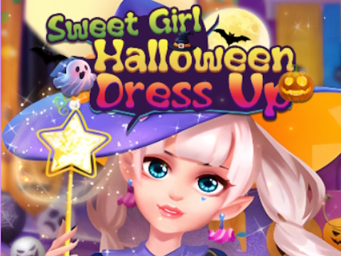 Mchezo Msichana mtamu Halloween Mavazi online