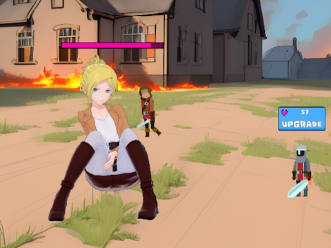 Mchezo Shambulio la Waifu Clicker  online