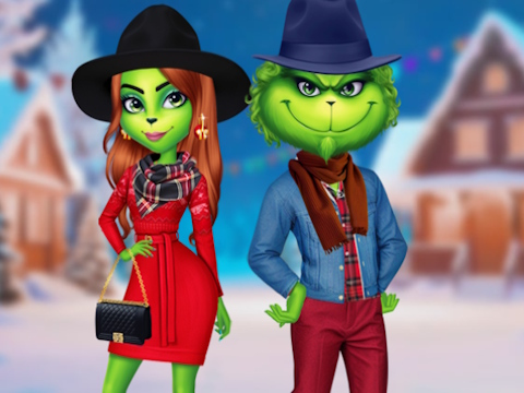 Mchezo Mavazi ya Sikukuu ya Wanandoa wa Grinch  online