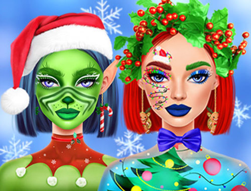 Mchezo Ellie Krismasi Makeup  online