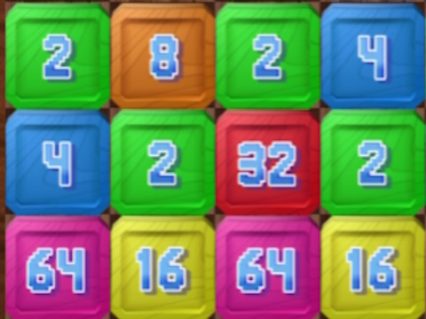 Mchezo 2048: block ya kuni online