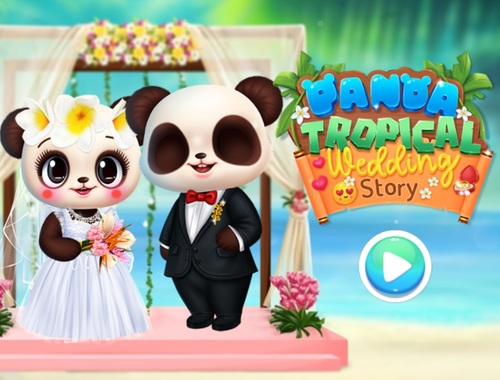 Mchezo Hadithi ya Harusi ya Panda ya Tropiki  online