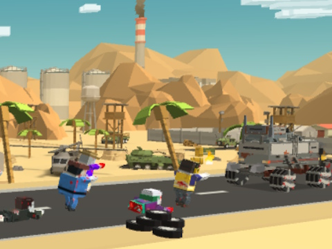 Mchezo Zombie Derby Pixel Survival online