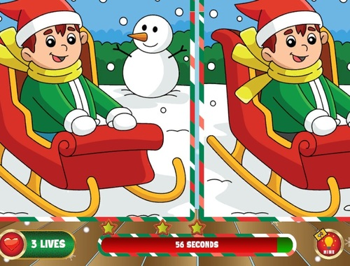 Mchezo Krismasi Tafuta Tofauti  online