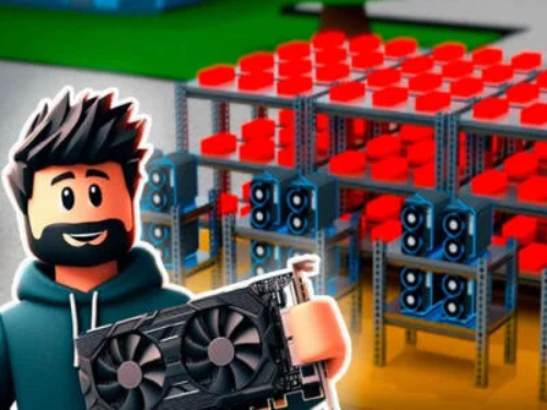 Mchezo Roblox: Mchimbaji wa Bitcoin!  online