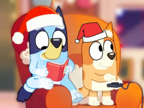 Mchezo Jigsaw Puzzle: Bluey Krismasi Party  online