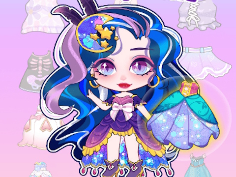 Mchezo Nywele Doll Dress Up Dunia  online