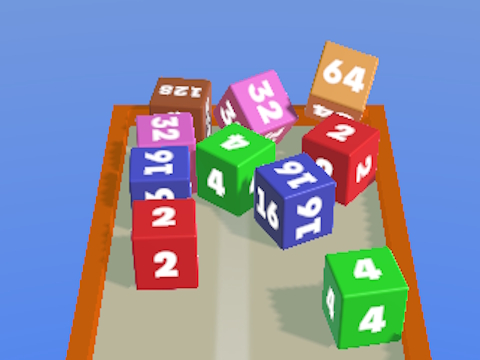 Mchezo Unganisha Cubes 2048 3D  online