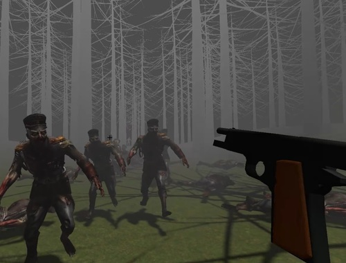 Mchezo Zombies katika Msitu  online