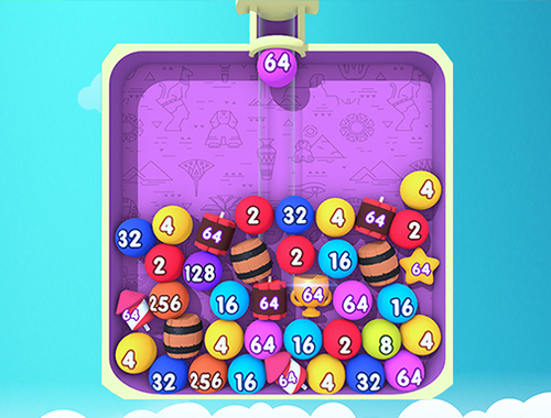 Mchezo Unganisha Bubble 2048  online