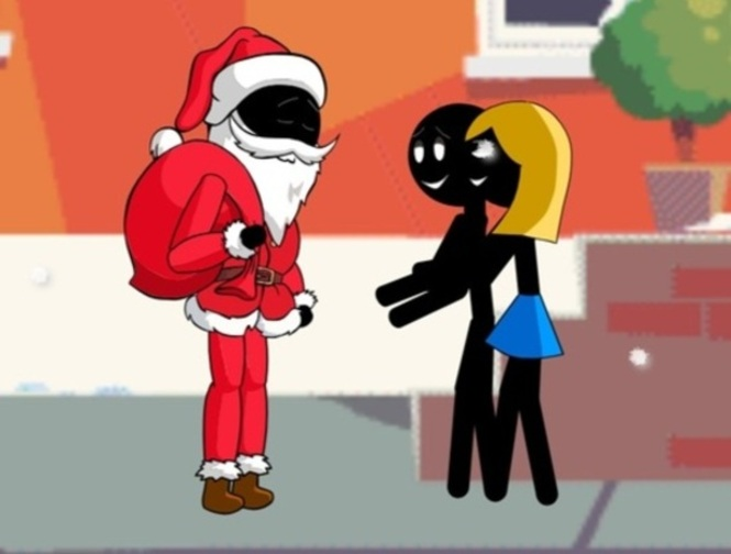 Mchezo Stickman Santa online