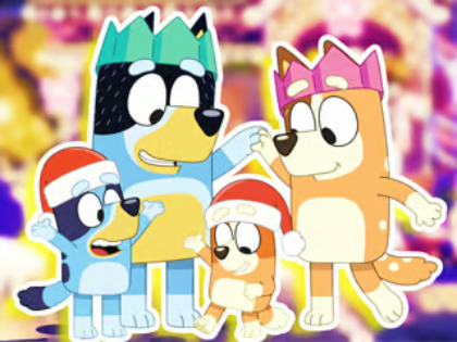 Mchezo Mafumbo ya Jigsaw: Mkesha wa Krismasi wa Familia ya Bluey  online