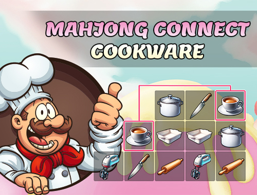 Mchezo Mahjong Unganisha cookware  online
