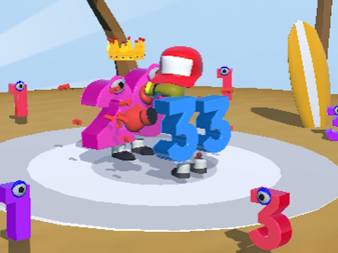 Mchezo Nambari Run 3D  online