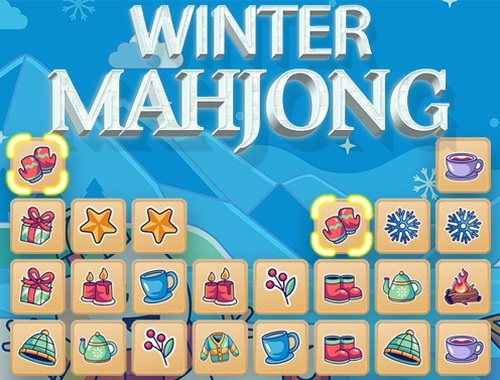 Mchezo Mahjong ya msimu wa baridi  online