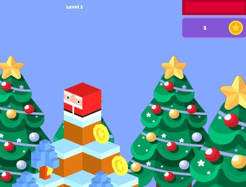 Mchezo Santa kukimbilia chini  online