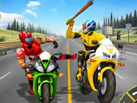 Mchezo Shambulio la Moto - Mashindano ya baiskeli  online