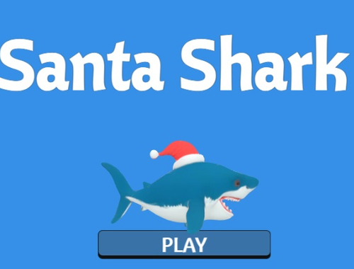 Mchezo Santa Shark online