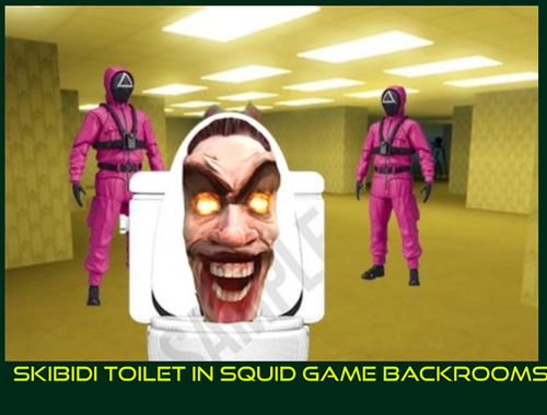 Mchezo Choo cha skibidi katika vyumba vya nyuma vya mchezo wa squid  online