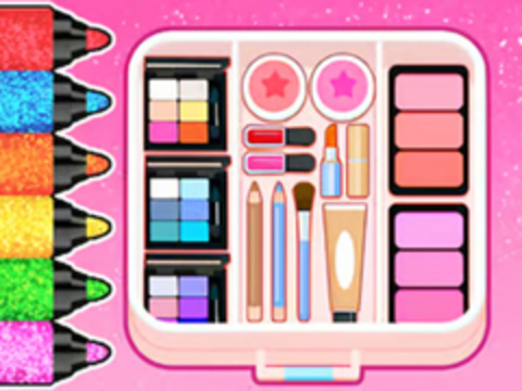Mchezo Kitabu cha kuchorea: Makeup safi  online