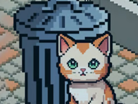 Mchezo Pixel Cat Simulator: kipenzi changu  online