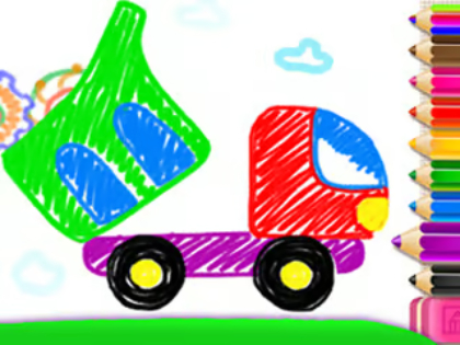 Mchezo Mchoro wa watoto wachanga: lori la tanker  online