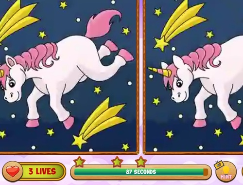 Mchezo Unicorn pata tofauti  online