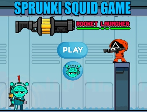 Mchezo Sprunki squid mchezo wa roketi  online