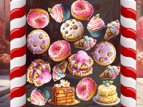 Mchezo Mergesweets: 2048! online