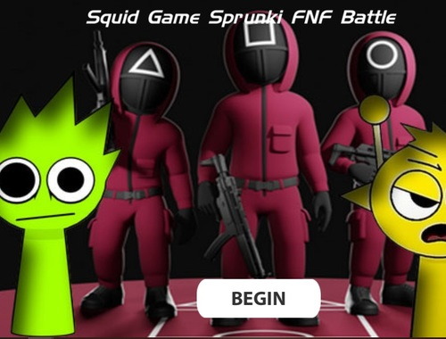 Mchezo Mchezo wa squid sprunki fnf vita  online