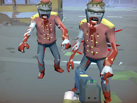 Mchezo Zombie City Polygon kuishi  online