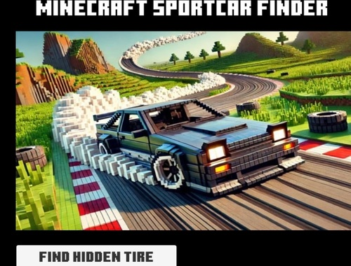 Mchezo Mpataji wa Minecraft Sportcar  online