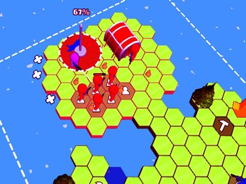 Mchezo Ulimwengu wa Tile Hex: Nyekundu dhidi ya Bluu  online