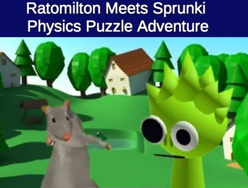 Mchezo Rato Milton hukutana na sprunki fizikia puzzle adventure  online