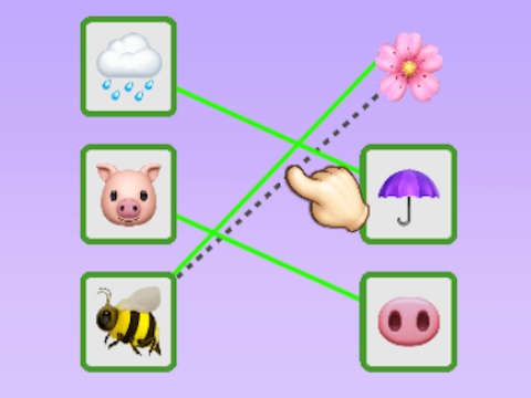 Mchezo Emoji Puzzle Unganisha  online