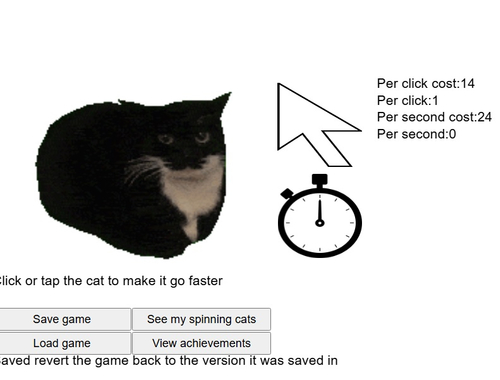 Mchezo Spinning CAT Clicker  online