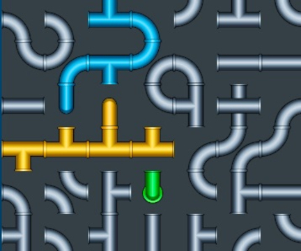 Mchezo Unganisha puzzle ya maji ya bomba  online