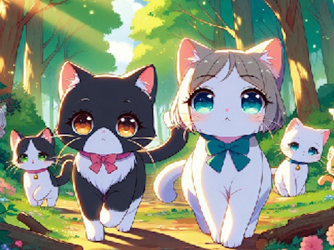 Mchezo Adventure ya Kittens  online