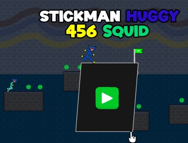 Mchezo Stickman Huggy 456 squid  online