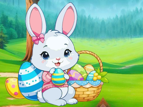 Mchezo Pasaka Bunny Jungle kutoroka  online
