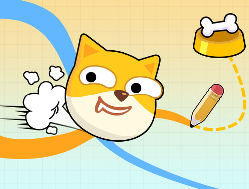Mchezo Doge kukimbilia kuteka puzzle ya nyumbani  online